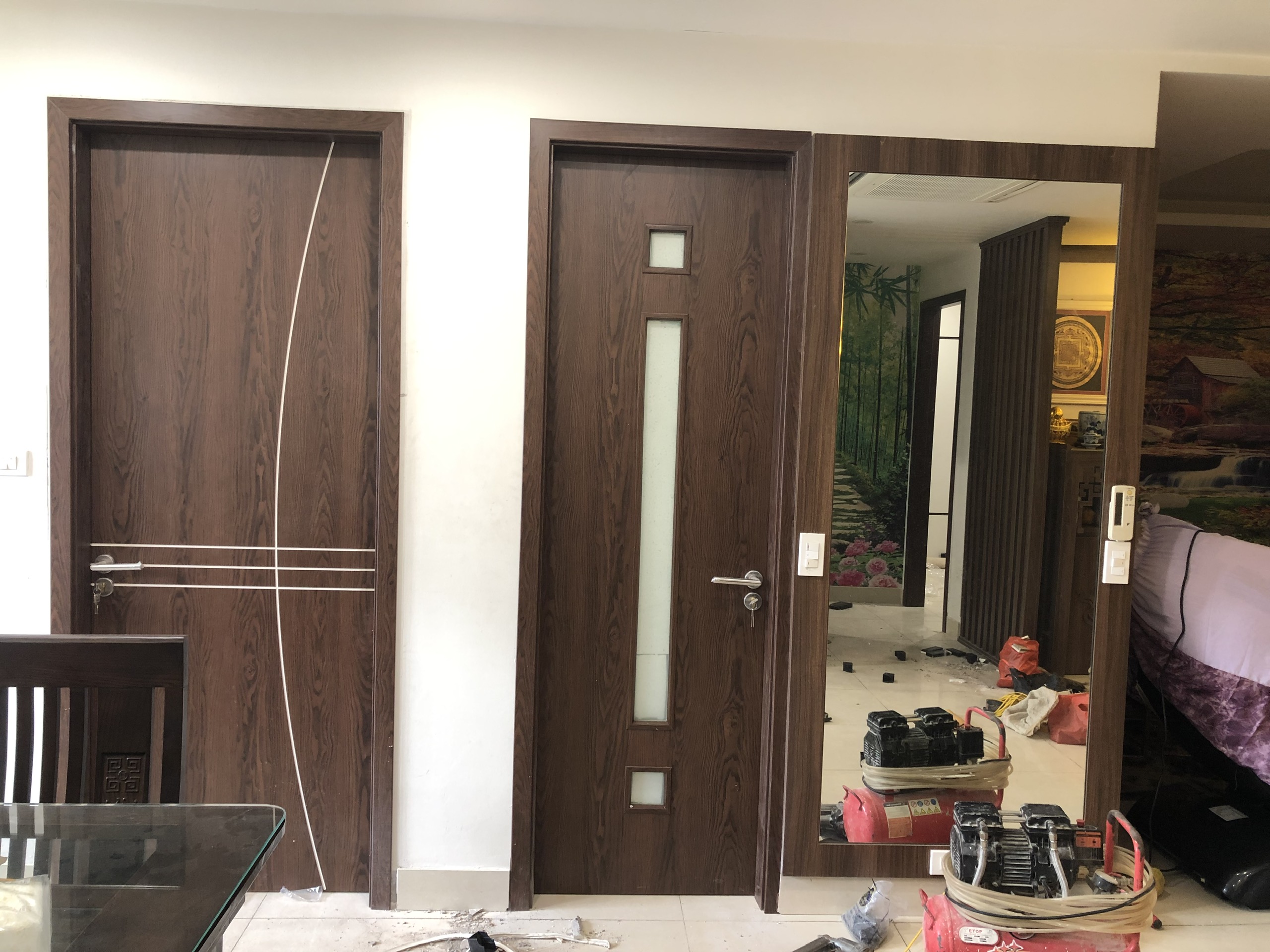 Của gỗ Composite Austdoor LA108 - Lineart