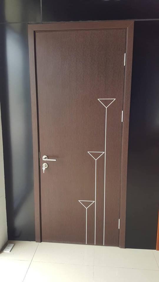 Của gỗ Composite Austdoor LA104 - Lineart