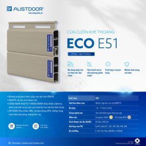 Cửa Cuốn Austdoor Khe Thoáng E51i