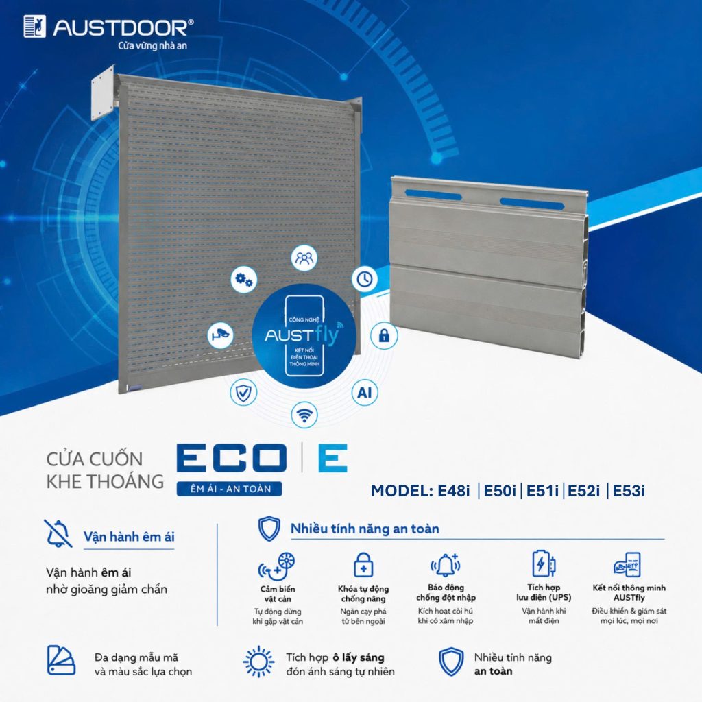 Cửa Cuốn Austdoor Khe Thoáng E50i